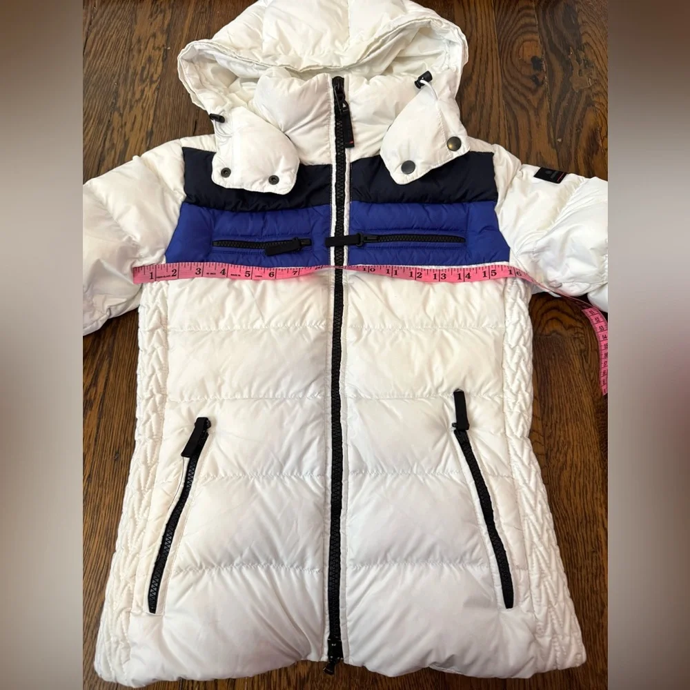 Women's Bogner Fire&Ice White and Blue Puffer Down ski Jacket xs - Picture 9 of 16